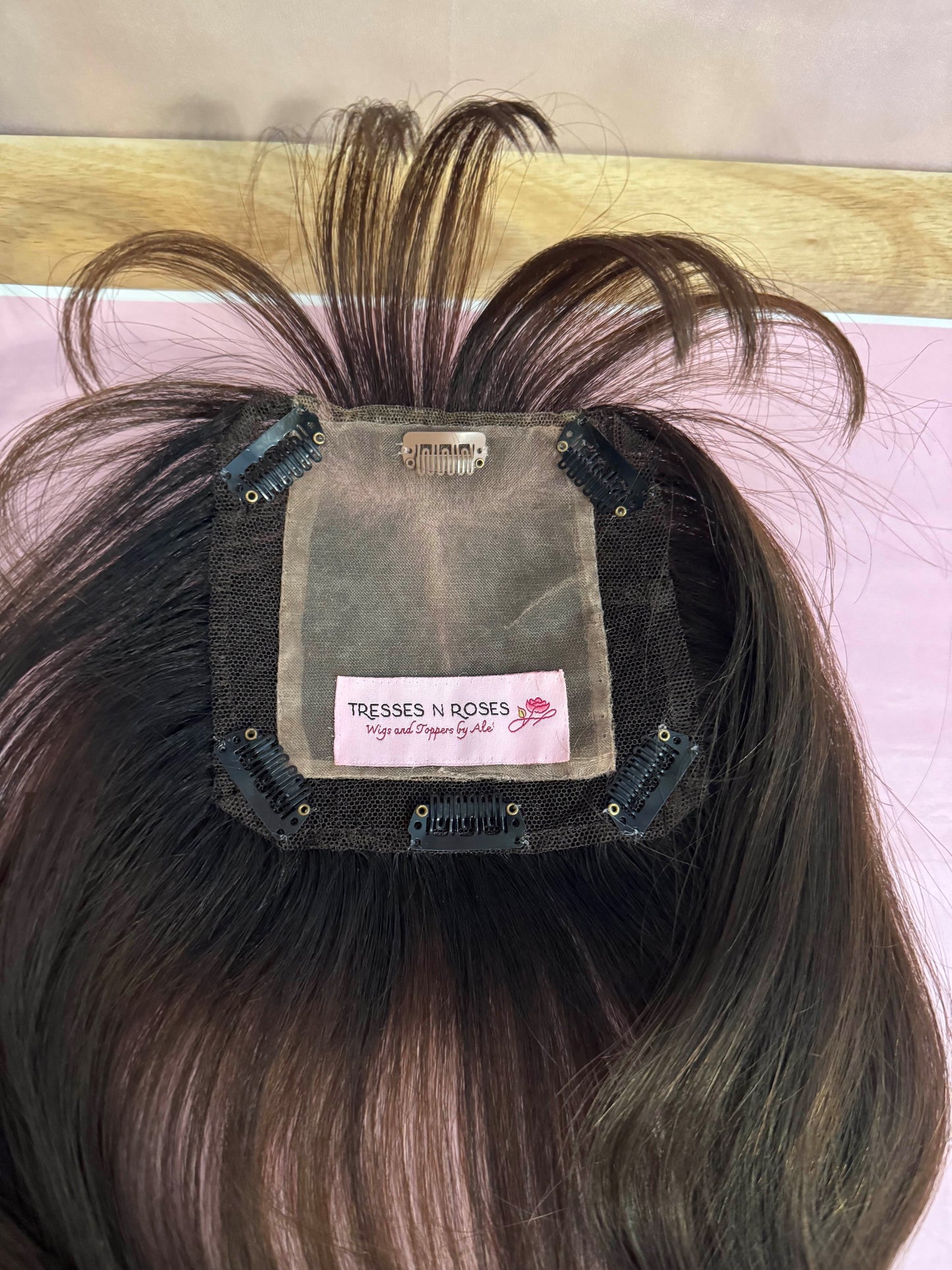 Brandy 5x5 hand tied topper